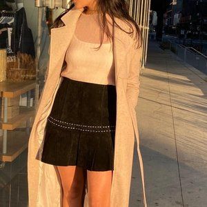 Suede Rivet Skirt Willow & Clay - Medium